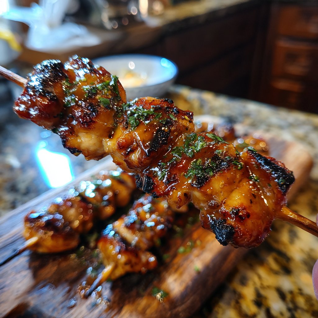Honey Lime Chicken Skewers