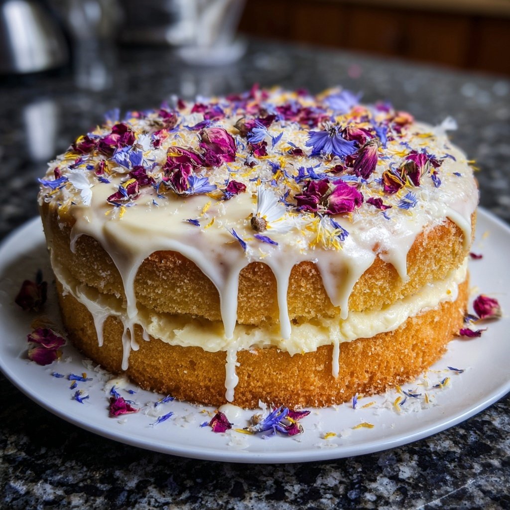 Dessert Vanilla Sponge Cake