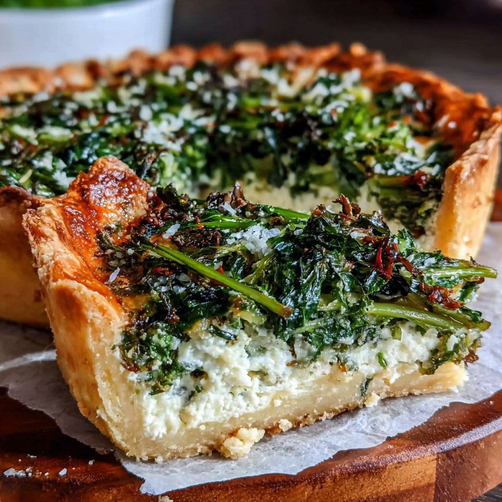 Dandelion and Spinach Quiche