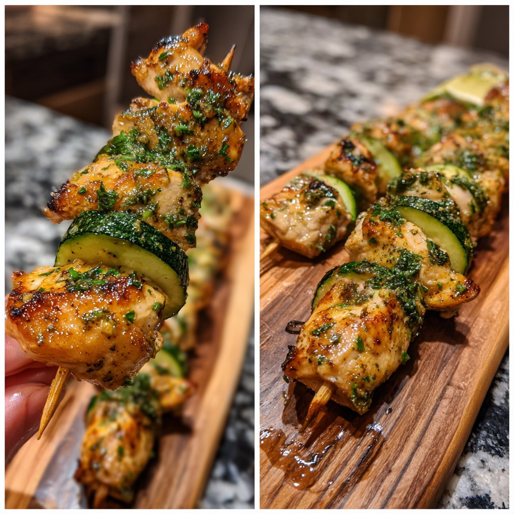 Tropical Cucumber Chicken Skewers